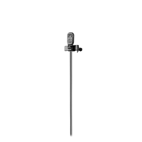 OMNIDIRECTIONAL CONDENSER LAPEL MIC, 55"(1.4M) PERMANENTLY ATTACHED CABLE TERMINATED WITH SCREW-DOWN